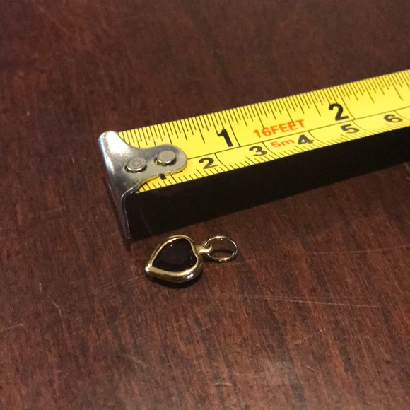 Avon Lot of 3 Heart Goldtone Gemstone Charms - Picture 3 of 3